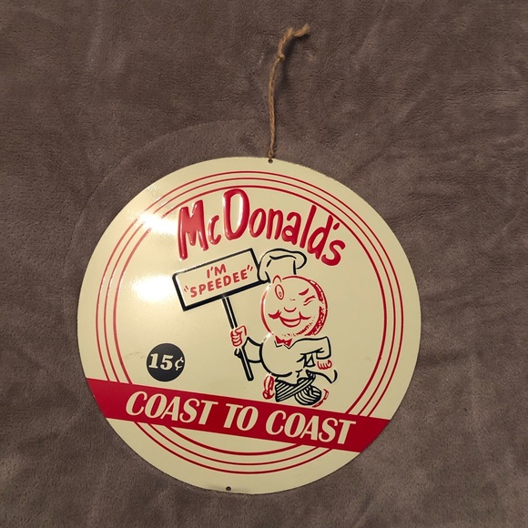 Vintage McDonald’s metal sign - Picture 4 of 4
